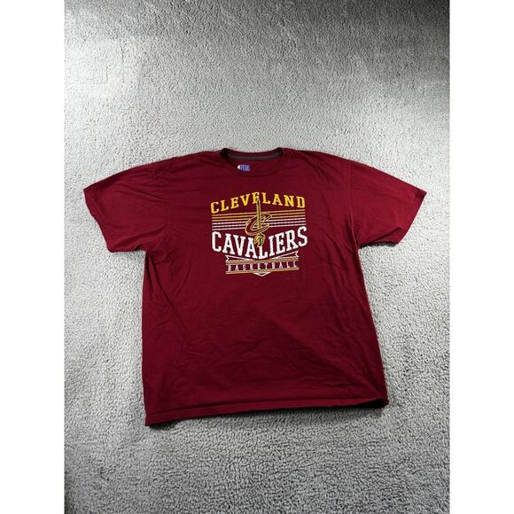 NBA Cleveland Cavaliers T Shirt Men 2XL Short Sleeve Crew Neck Ring‎ Spun Cotton - Picture 1 of 5